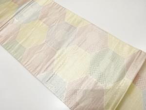 亀甲に古典柄織り出し　袋帯